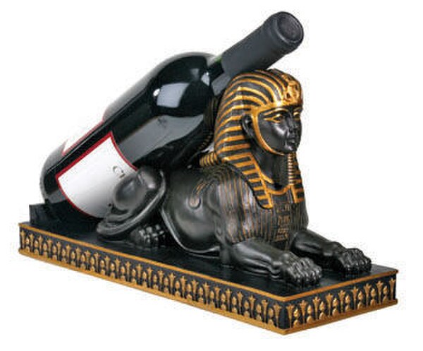 Sphinx Sculptural Wine Bottle Holder